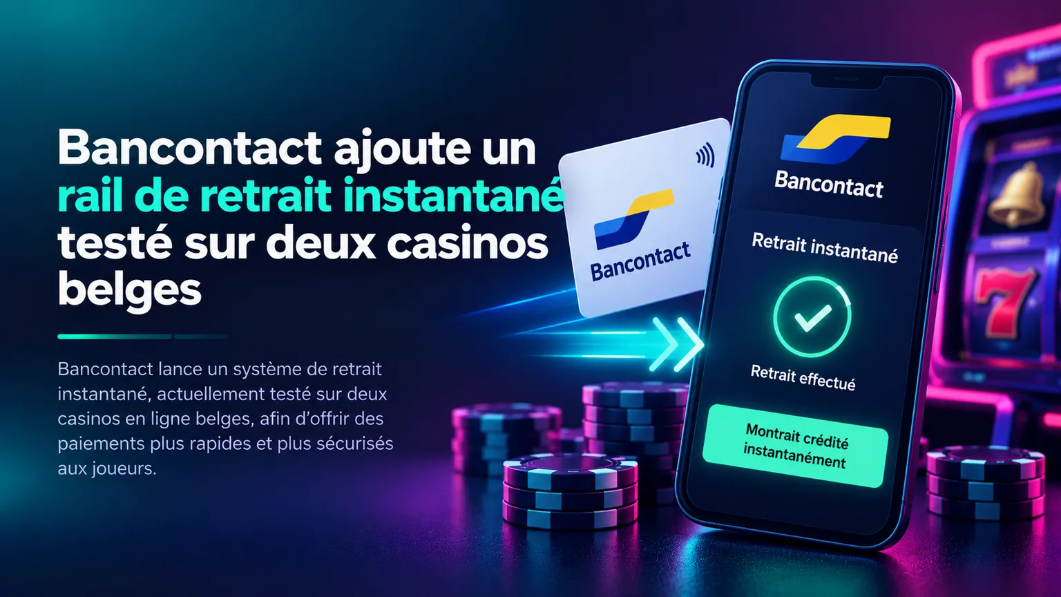 Bancontact retrait instantane sur mobile pour casinos belges